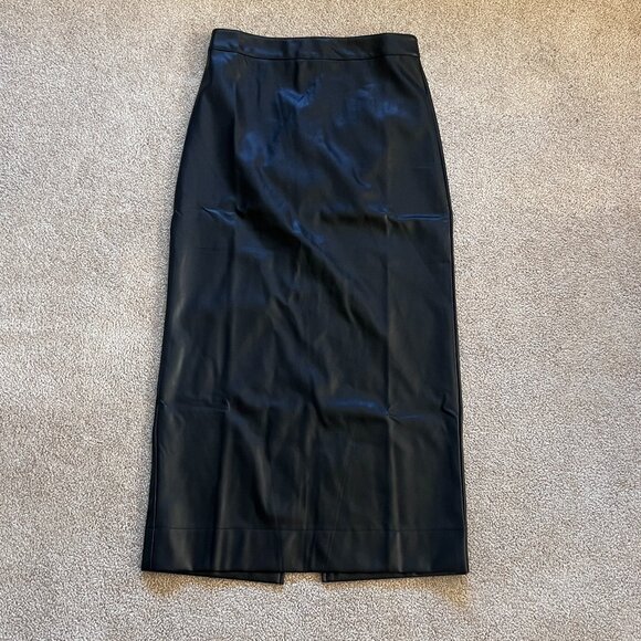 Vici Faux Leather Midi Skirt Size Large - Picture 1 of 8